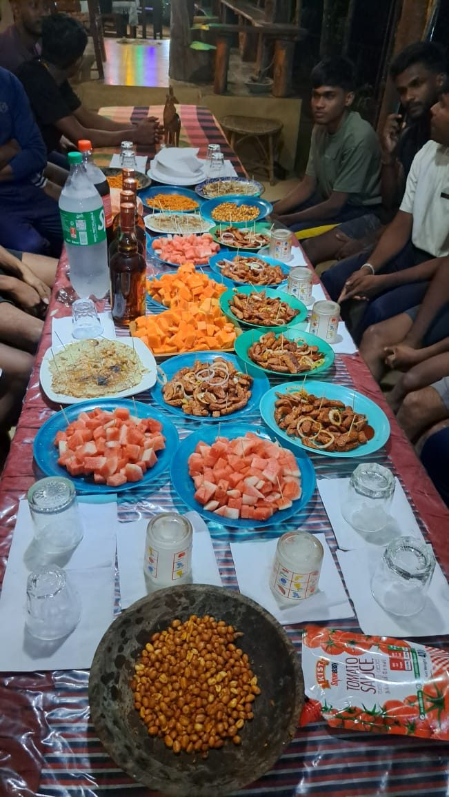 Evening snacks and fruits