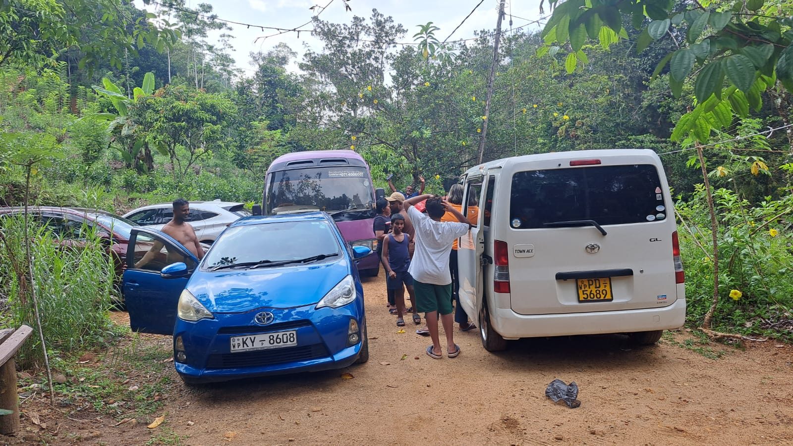 Multiple vehicles parked